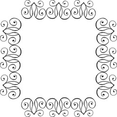 Vector illustration various pattern flower frame for design invitation card