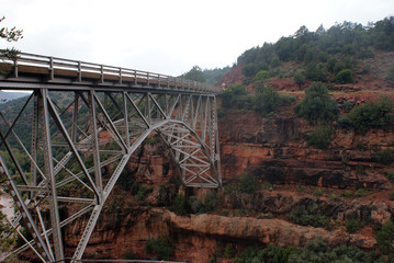 underside of bridge outside Sedona AZ.