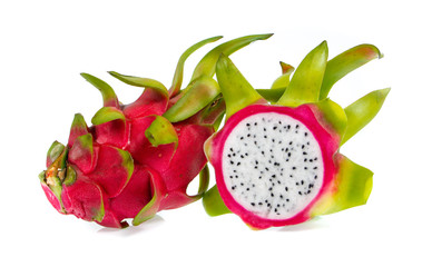 dragon fruit isolated on white