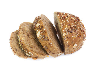 Bread isolated on white background