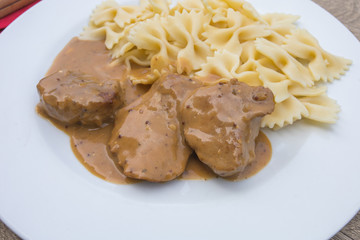 filet mignon sauce moutarde