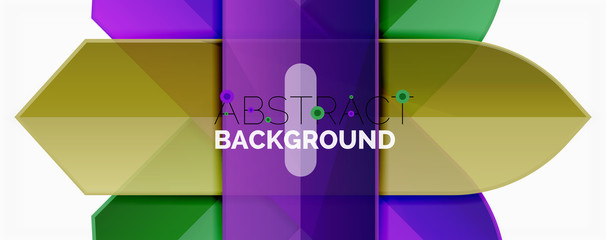 Abstract color lines dynamic background, modern material design style