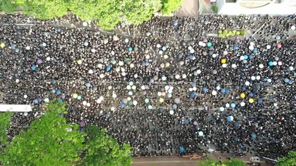 2 million protesters stand out to oppose a controversial extradition bill on June 16 2019 hong kong