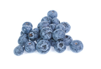 blueberries isolated on white background