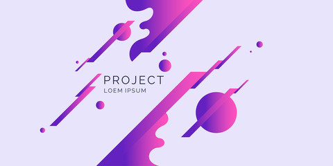 Trendy abstract background. Composition of amorphous forms.