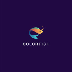 color fish logo design awesome inspiration