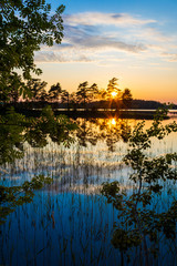 Fototapeta premium Sunset in Sweden