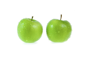 green apple isolated on white