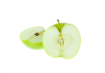 green apple isolated on white