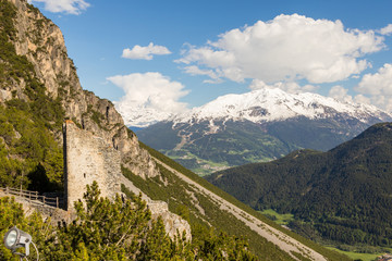 Alpine panorama in Italy, Valtellina
