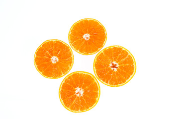orange isolated on white
