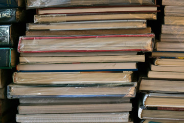 Second-hand bookstore in Chatuchak weekend market. Bangkok, Thailand.