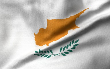 3D Illustration of Cyprus Flag