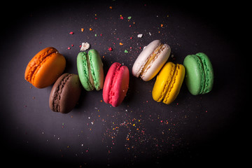 colorful macaroons