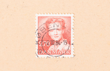DENMARK - CIRCA 1980: A stamp printed in Denmark shows a princess, circa 1980
