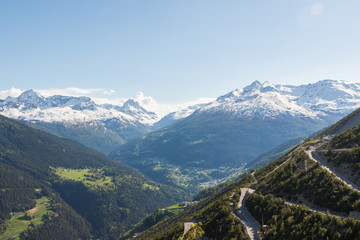 Alpine panorama in Italy, Valtellina