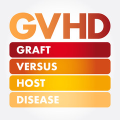 GVHD - Graft-versus-host disease acronym, medical concept background