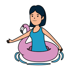 happy young girl with flemish float character