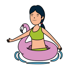 happy young girl with flemish float character