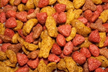 cat food isolated on white background