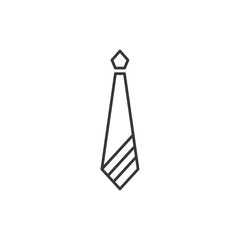 Simple Tie icon template black color editable. Simple Tie symbol Flat vector sign isolated on white background. Simple vector illustration for graphic and web design.