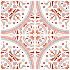floral tile pattern