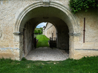Obraz premium vue du château de Villarceaux dans le Val d'Oise en France