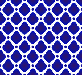 cute ceramic pattern blue and white