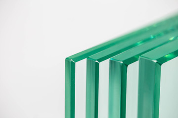 Glass from the factory Types used for buildings and homes