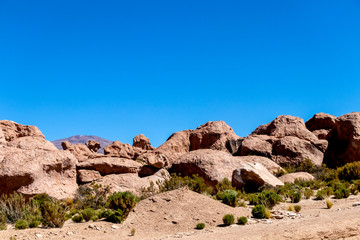 Fototapeta premium Rocks Valley in the Altiplano of Bolivia, South America
