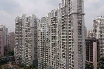 Fototapeta na wymiar 上海の高層住宅
