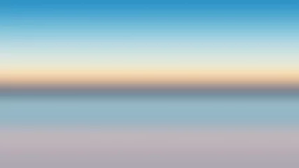 Tuinposter Ocean background horizon abstract blue, backdrop reflection. © bravissimos