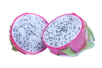 Dragon fruit isolated on white background