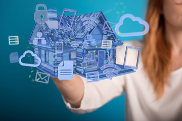 using futuristic interface of smart home automation iot