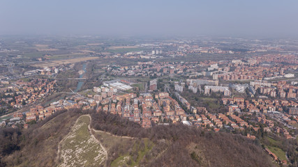 Fototapeta premium Italy Bologna city landscape aerial view