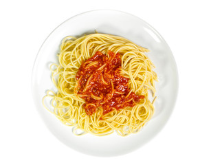 Spaghetti noodles  isolated background