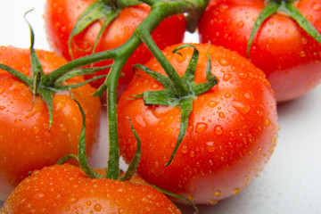 El tomate, rico en vitaminas y antioxidantes, está considerado como fruta aunque nace en una mata y es una hortaliza. Su uso en la cocina es múltiple, se pueden hacer ensaladas, zumos, salsas, se pued