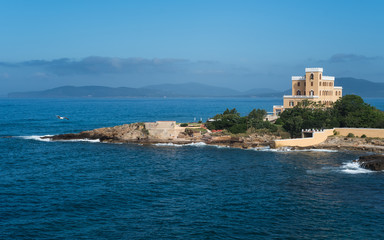 View of Alghero Sardinia Italy