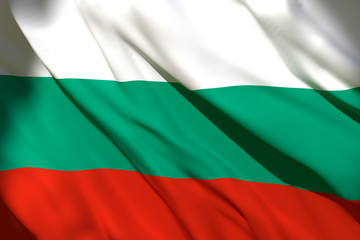 Obraz premium 3d rendering of Bulgaria flag