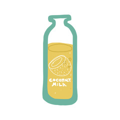 Vegan Milk package template vector