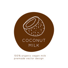Vegan Milk package template vector