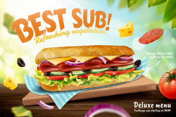 Delicious submarine ads
