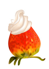 strawberrie with cream