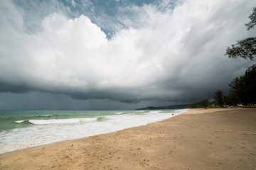 Storm in sea at Phuket island