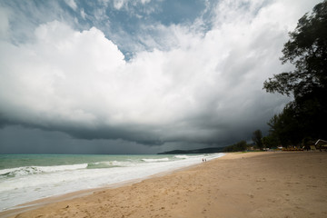 Storm in sea at Phuket island