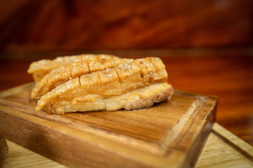 crispy pork thailand street foods thai style asian local food 