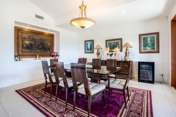 Luxurious modern dining interior  decoration