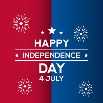 America Independence Day Vector Design Template