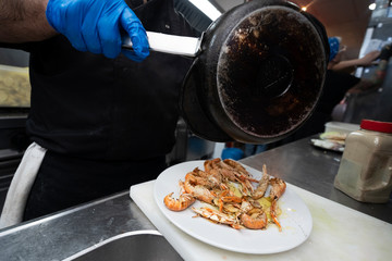 Cigalas a la brasa frescas