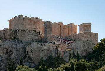 Fototapeta na wymiar Aerial view of Acropolis in Athens